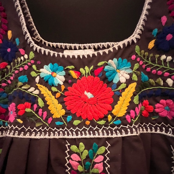 Hand Embroidered Mexican Dress - Picture 3 of 5